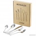 Missalis 25-Piece Silverware Flatware Cutlery Set Stainless Steel Utensils Service for 5 Include Knife/Fork/Spoon Mirror Polished Dishwasher Safe - B07F64K62M